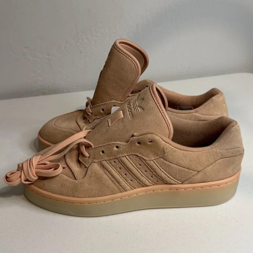 Women's Adidas Rivalry Lux Low Pink Suede Sneakers JH7991 Size US 9 - Picture 4 of 16